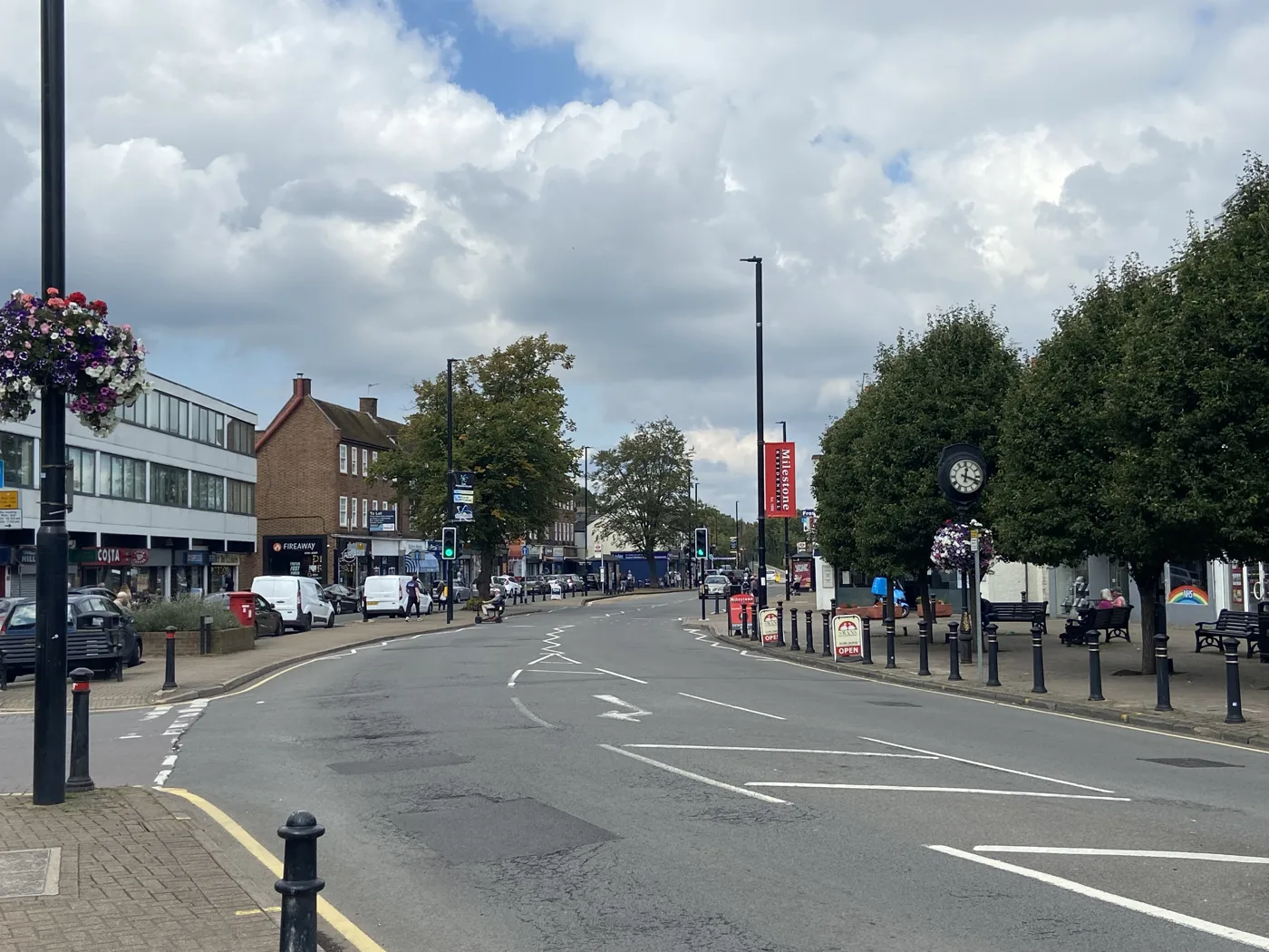 Church Road, Ashford, the town's main shopping street and part of the centre the proposed BID would cover